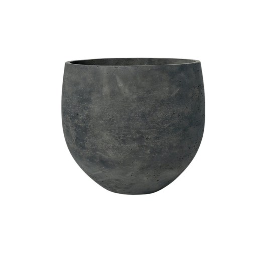 "Topf Orb Schwarz gewaschen - Ø39 x H35 cm image"