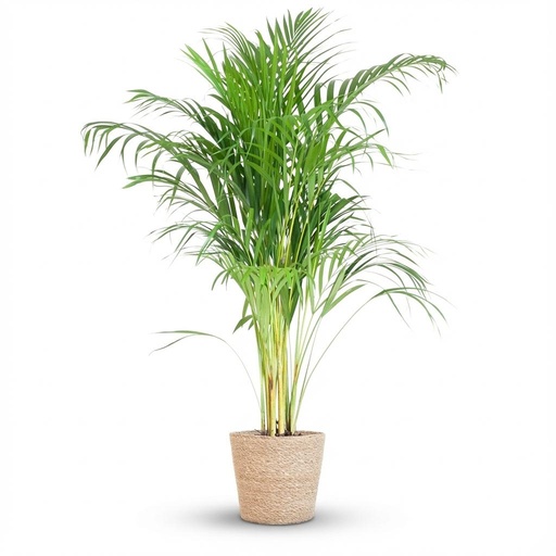 "Goldfruchtpalme (Areca) – pflegeleichte Zimmerpflanze, im Dekokorb, Höhe ca. 100 cm image"