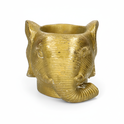 "Pflanzgefäß Elefant D11/12x10cm - Gold - D11/12x10cm image"
