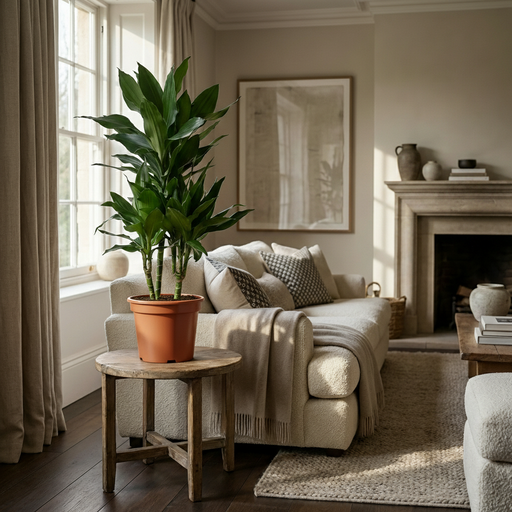 "Plante d'intérieur - Dragonnier Janet Craig - Dracaena Janet Craig - Vert - Entretien facile - 1 Plante - Pot 21cm - Hauteur 90 - 100cm image"