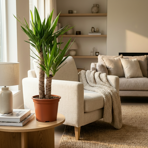 "Plante d'intérieur - Yucca (Lis palmier) - Yucca Elephantipes - Vert - Entretien facile - 1 Plante - Pot 21cm - Hauteur 80 - 90cm image"
