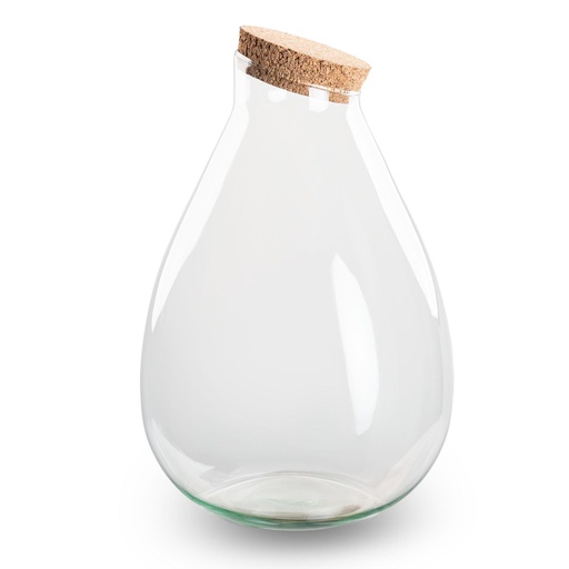 "Bottle Garden Glas mit Korken - Geschlossenes Terrarium - Drop XL - Höhe ca. 37 cm image"