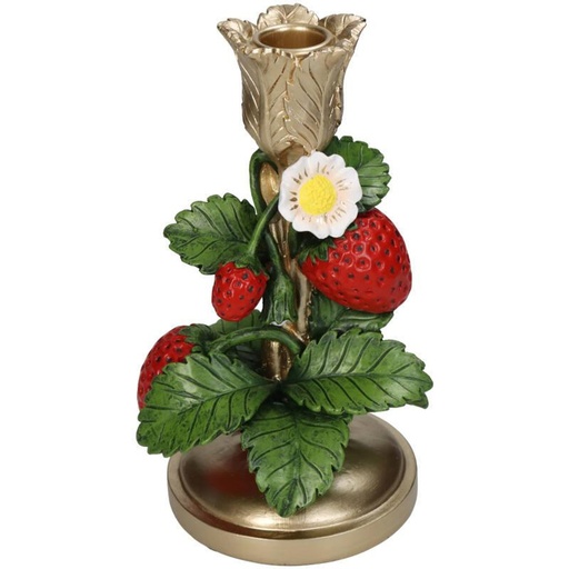 "Kerzenständer - Erdbeere Gold Höhe ca. 20 cm image"