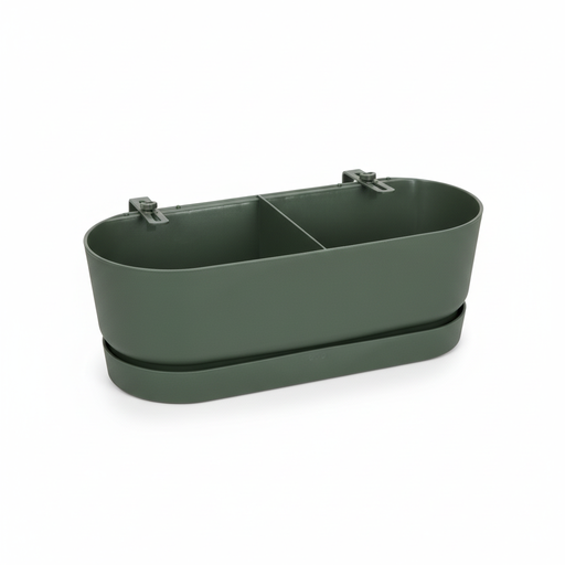 "Elho Pot Greenville Easy Balcony D25cm - Blattgrün image"