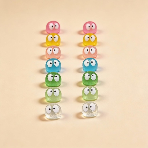 "Glow in the dark - Minis - Multi - Höhe ca. 1 cm - 14 Stück image"