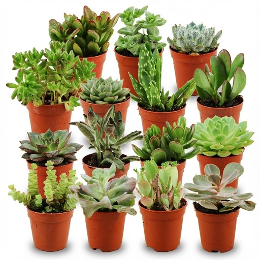 "Mini Sukkulenten Mix - 15 Stück - Ø 5,5 cm - Höhe: 5-10 cm image"