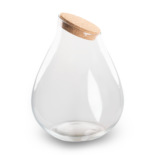 "Terrarium Flasche mit Korken - Drop XXL - Ø 34 cm Höhe ca. 43 cm image"