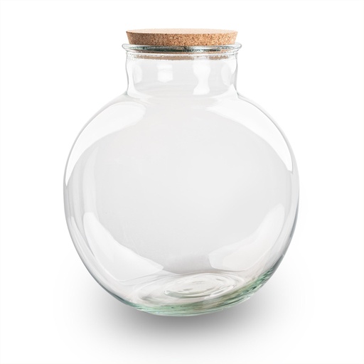 "Terrarium Flasche mit (LED) Kork - Bolder Bob - Ø 30 cm Höhe ca. 31 cm - Ohne LED-Kork image"