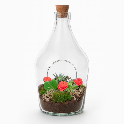 "Love in a Bottle - DIY Offenes Pflanzen Terrarium - Ø 16 cm Höhe ca. 30 cm image"