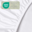 Alavya Home Spannbettlaken 80x180 cm Baumwolle Jersey - Weiß
