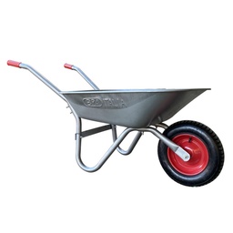 85L Schubkarre, verzinkte Stahlmulde, 350 mm Luftrad, leichte 12 kg Garten- und 