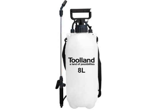 "Drucksprüher, verstellbare Düse, Füllstandsanzeige, Gurt, 8 Liter, Pumpensystem, weiß/schwarz image"