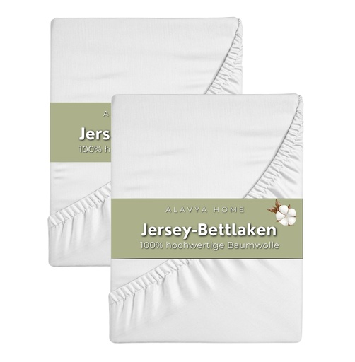 "Alavya Home Spannbettlaken 60x120 cm Baumwolle - 2er-Set image"