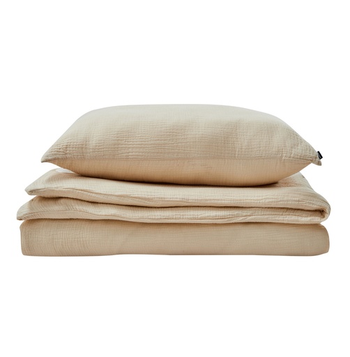 "Alavya Home Kinderbettwäsche 135x200 cm Baumwolle - 2er-Set, Beige image"