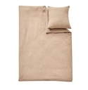 Alavya Home Kinderbettwäsche 135x100 cm Baumwolle - 2er-Set, Braun