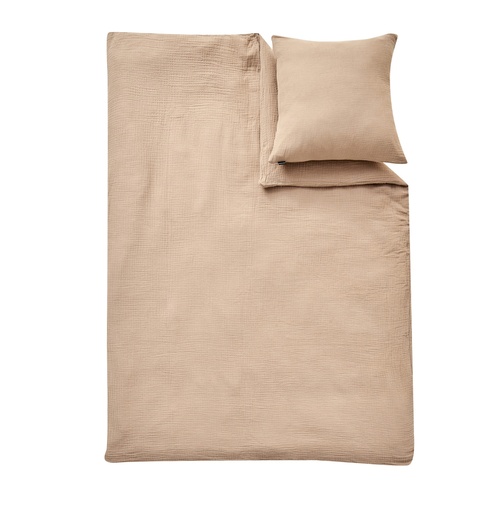 "Alavya Home Kinderbettwäsche 135x100 cm Baumwolle - 2er-Set, Braun image"