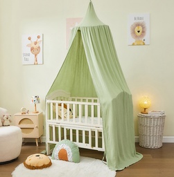 Alavya Home Baldachin BIO-Musselin-Baumwolle | 250 x 50 cm | Khaki