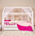 Alavya Home Deko-Set XL 150x340 cm Musselin Bio-Baumwolle - 3er-Set, Rosa