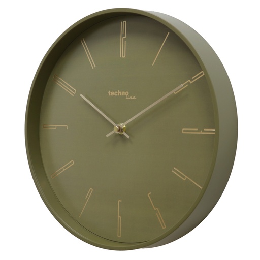 "WT2700 Quartz Wall Clock Green, Analogue, 30 cm, for Living Room, Kitchen and Office image"
