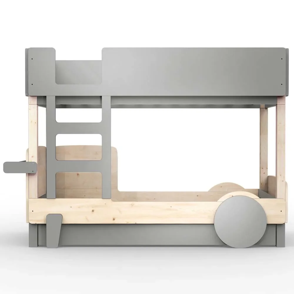 Mathy by Bols Etagenbett "Discovery" mit Bettschublade, Farbe Elemente: cement grey