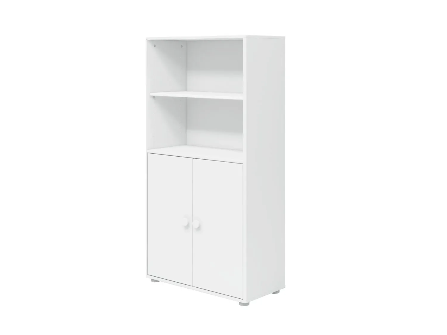 "FLEXA Bücherregal, Bücherwand - Midi, 2 Türen, 72 cm x 138 cm, Farbe: weiss image"