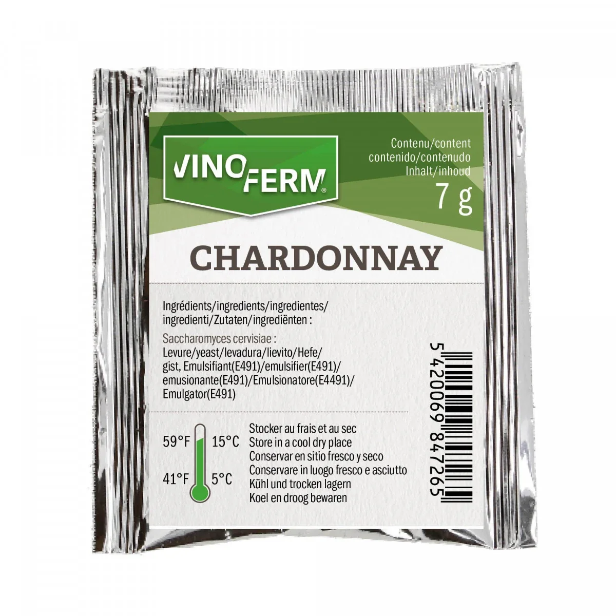 Vinoferm Chardonnay Weinhefe 7 g