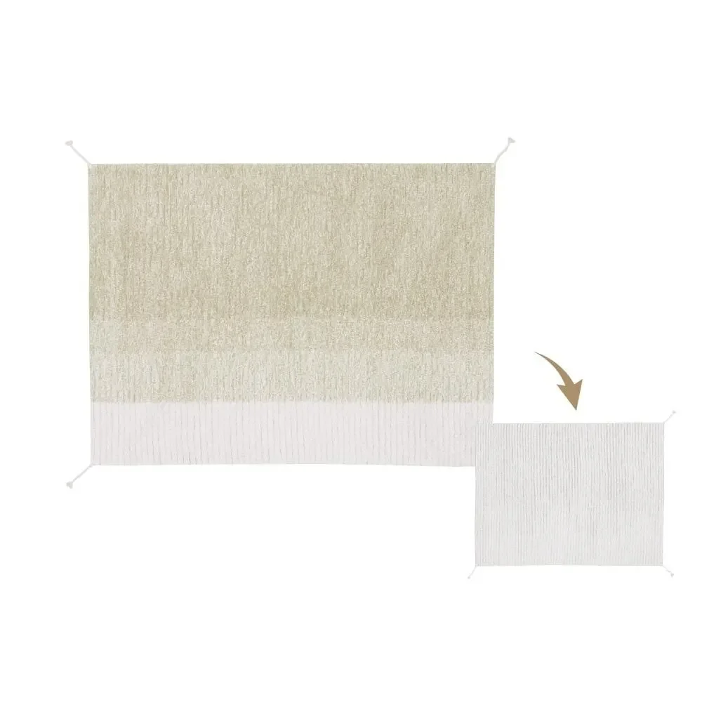 Lorena Canals waschbarer Wendeteppich Reversible Gelato grün in 120 x 160 cm