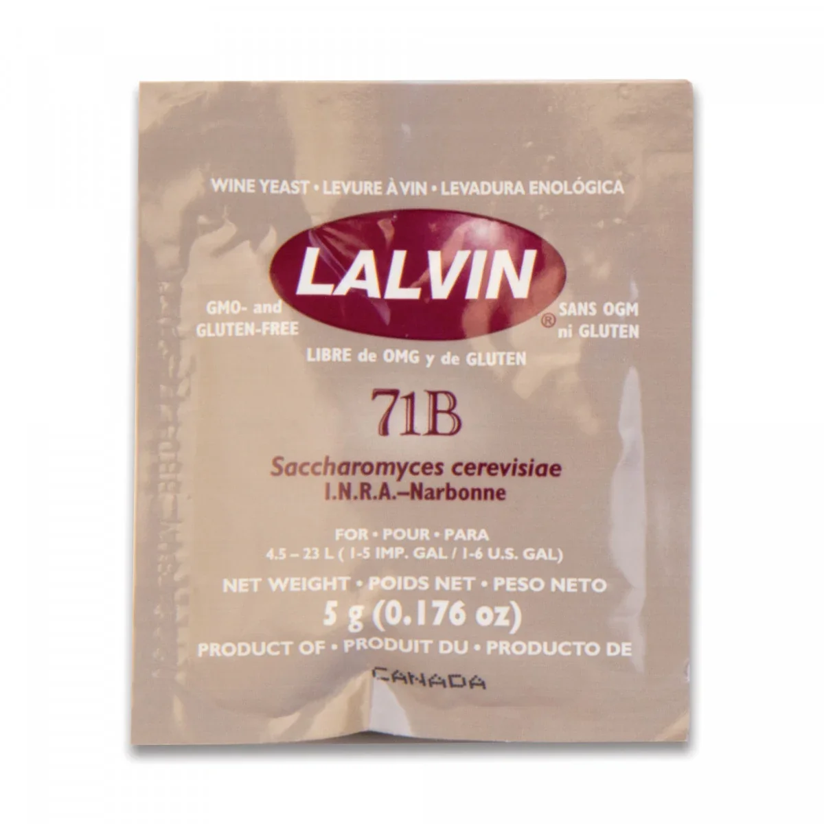 "Trockenhefe, Weinhefe 71B™ - Lalvin™ - 5g image"