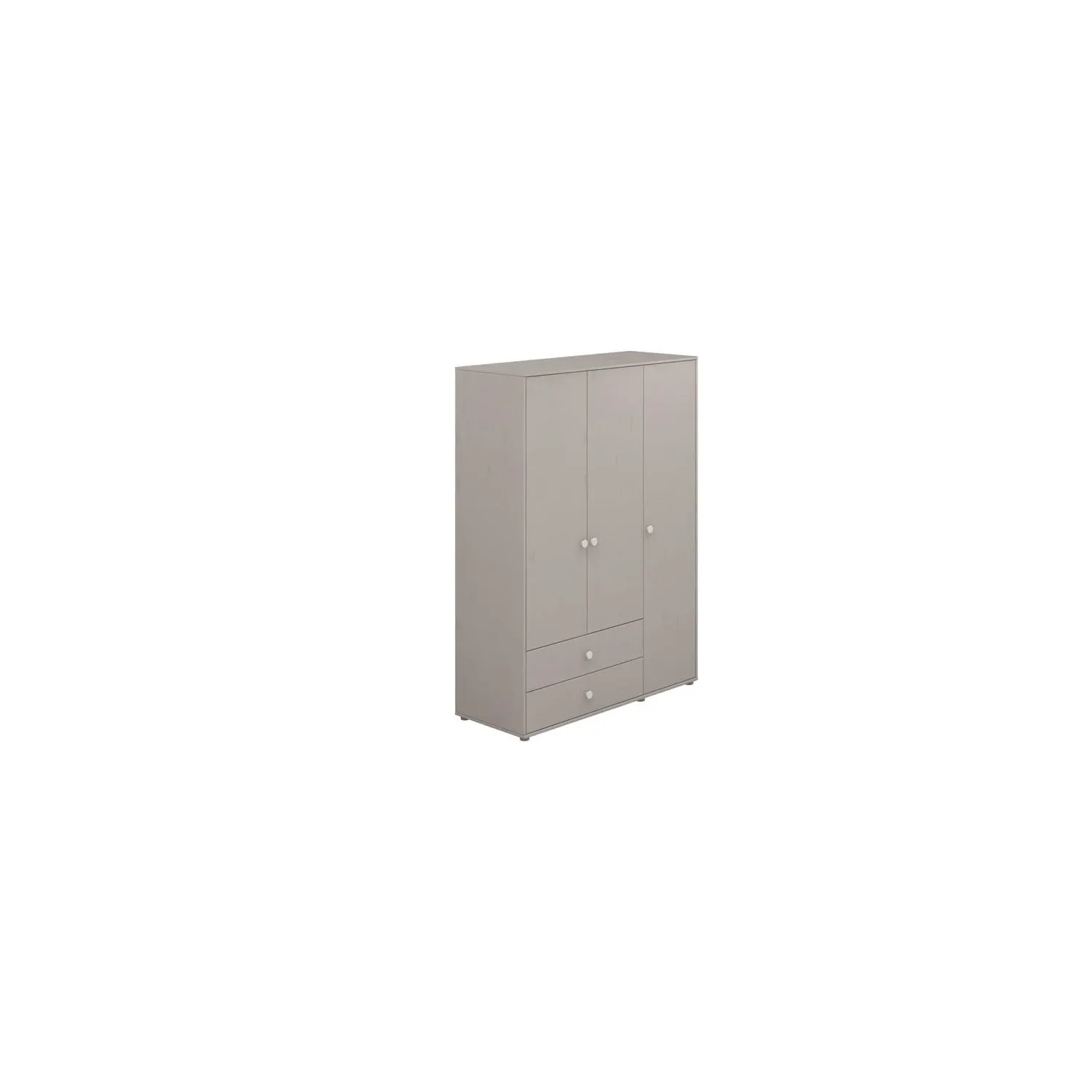 "Flexa Kleiderschrank - Classic, 150x202,5 cm, Farbe: Grau gekalkt / Grau gekalkt / Weiß image"