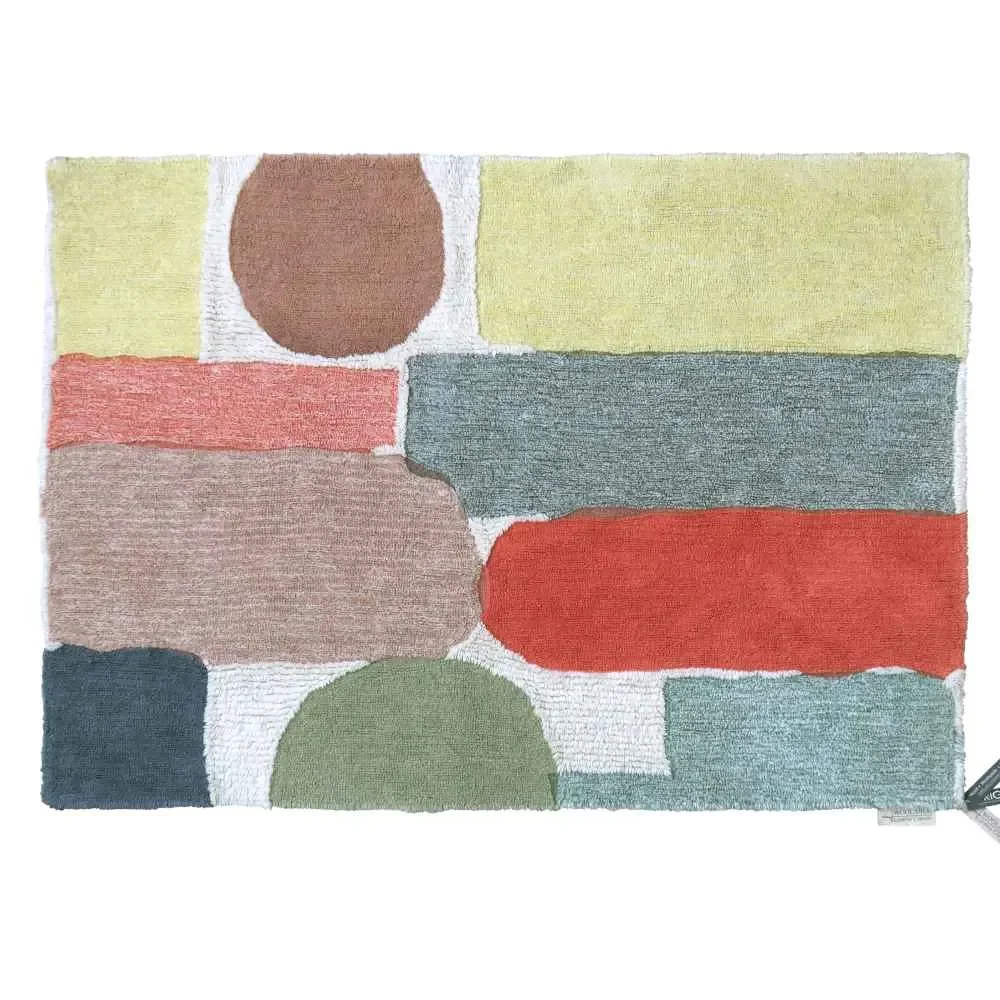 Lorena Canals waschbarer Wollteppich Rug Abstract Donna Wilson