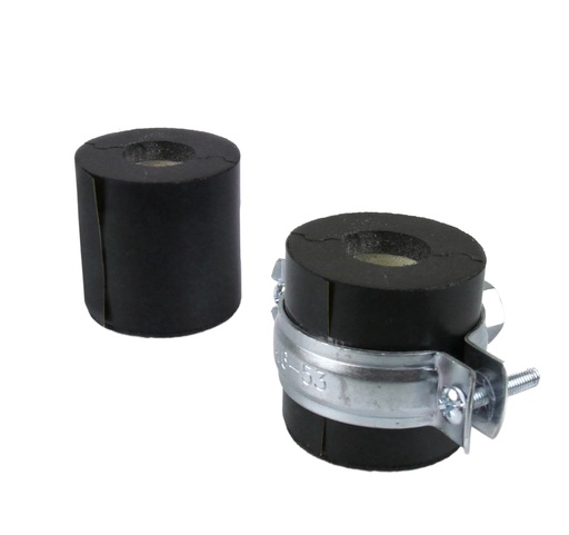 "Rohrträger mit Schelle INSUL-TUBE für 64-mm-Rohre, 19 mm Dämmstärke, schwarz image"