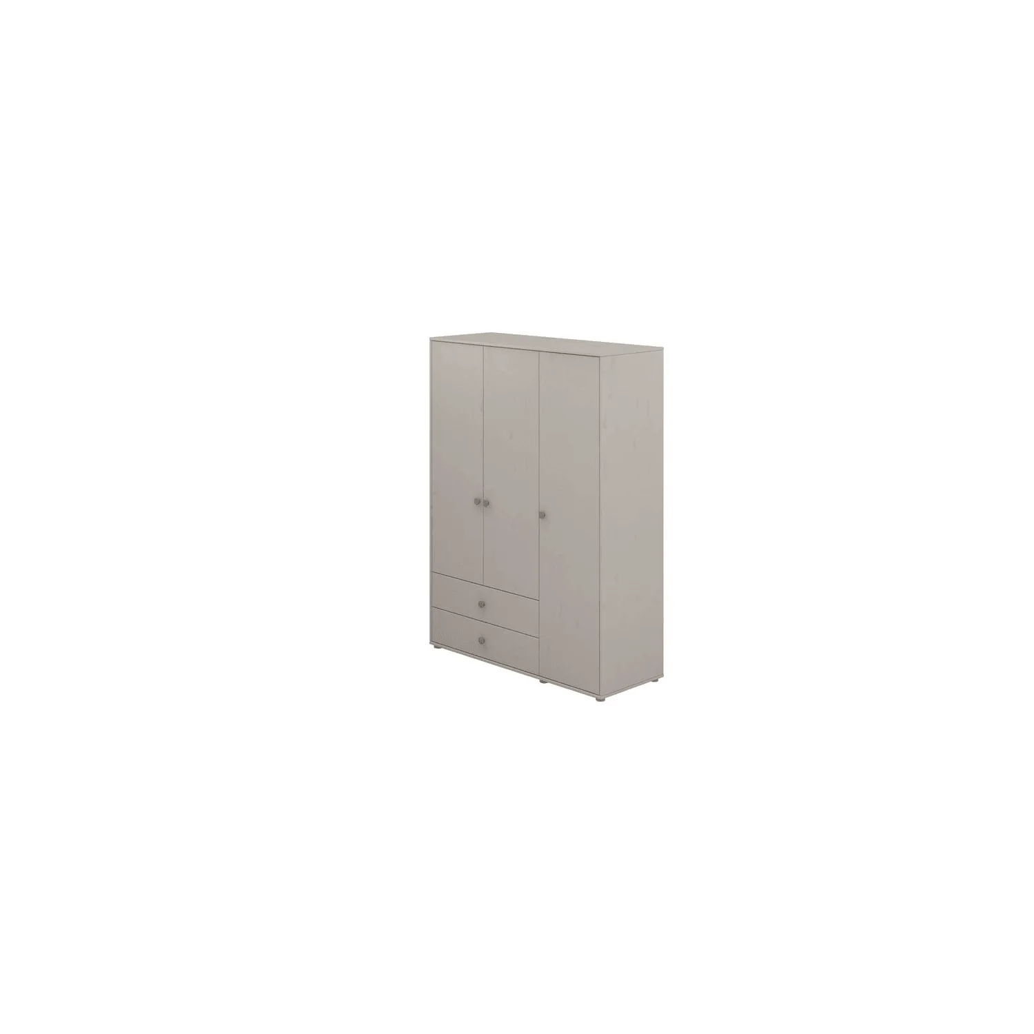 "Flexa Kleiderschrank - Classic, 150x202,5 cm, Farbe: Grau gekalkt / Grau gekalkt / Naturgrün image"