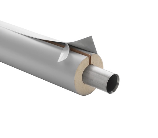 "Rohrisolierung ISOTUBE aus PU-Hartschaum, für 35-mm-Rohre, 30 mm Dämmdicke, 1 m, 100 % GEG, hellgrau image"
