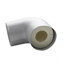 Rohrbogen-Isolierung ISOTUBE für 35-mm-Rohre, 20 mm Dämmstärke, Schaum auf PU-Basis mit PVC-Ummantelung