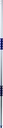 Aluminiumstiel mit Wasserdurchlauf 150 cm, 19-mm-Schnellverschluss