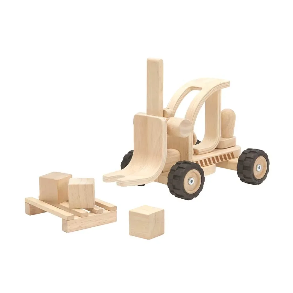 "Plan Toys Gabelstapler  Holz natur image"