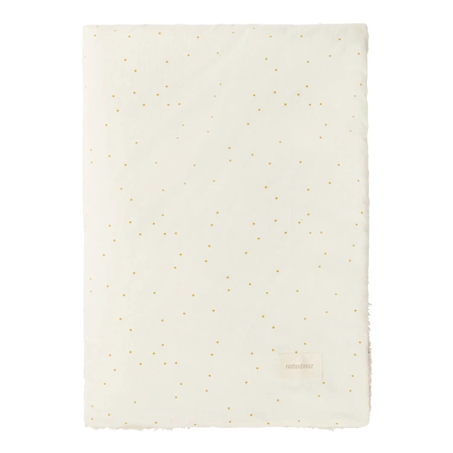 Nobodinoz STORIES Babydecke Neugeborene 70 x 100 cm Honig süße Punkte natürlich