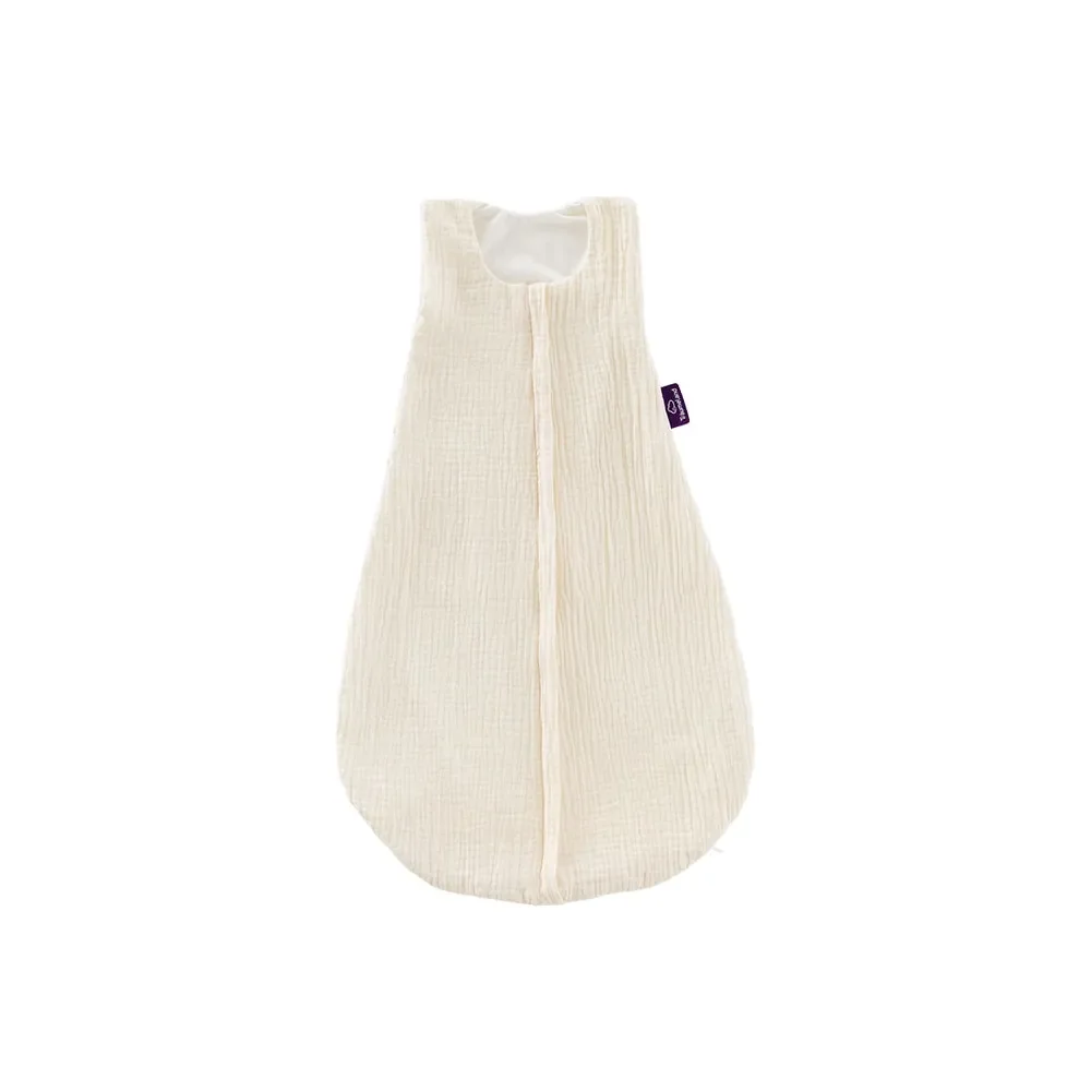 "Träumeland Liebmich Sommerschlafsack baby, Schlummersack - Baumwollmusselin beige, Grösse: 60 image"