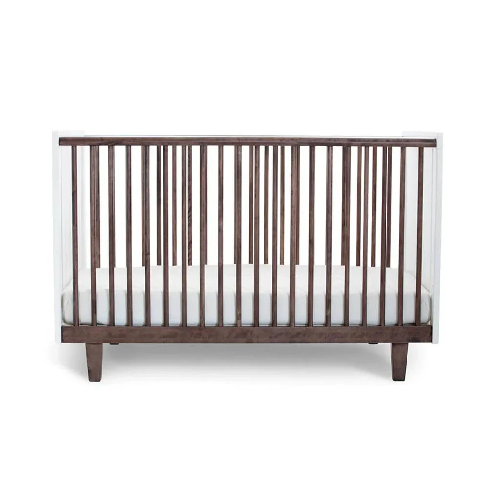 "Oeuf Babybett Rhea walnuss weiss 70 x 140 image"