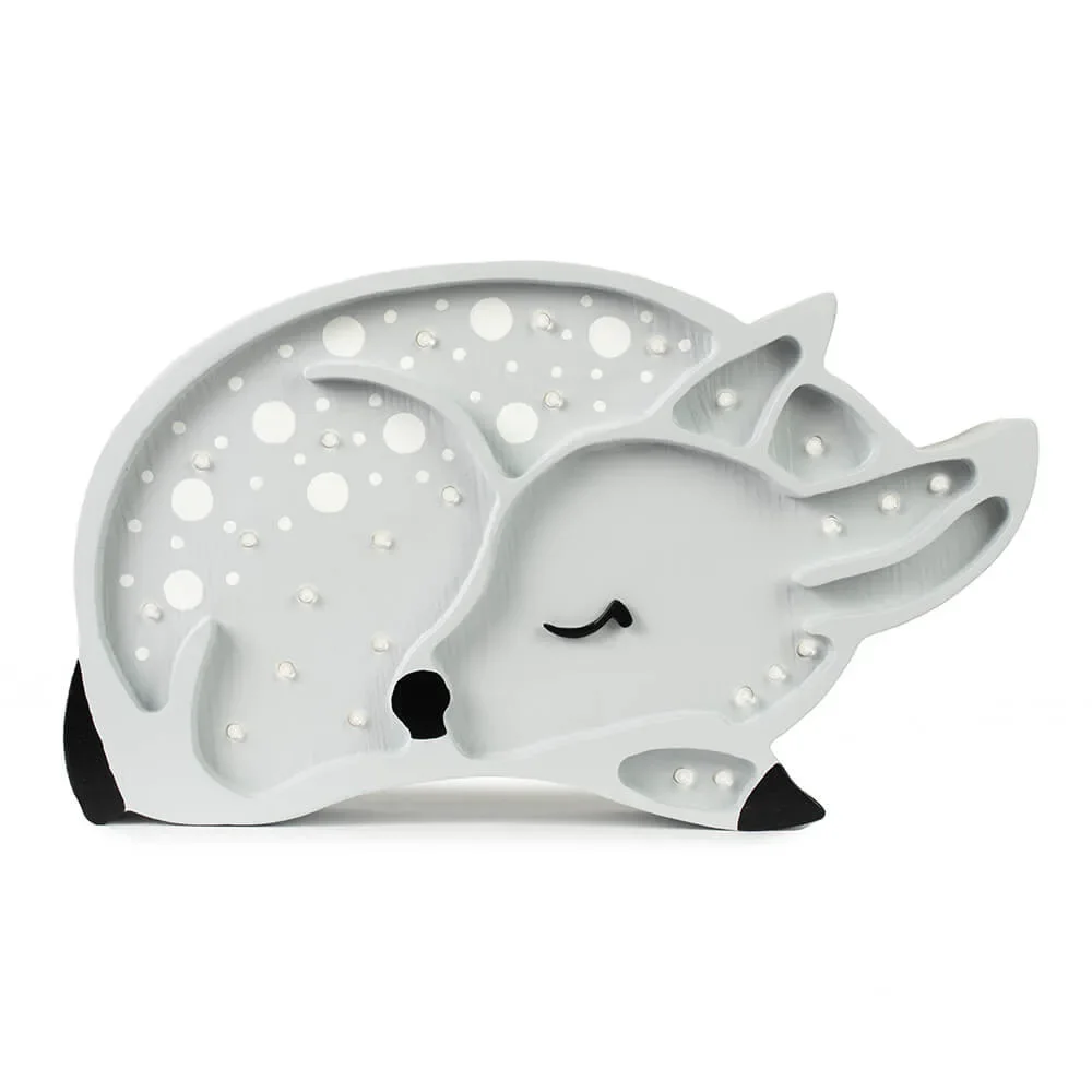 "little lights Led Deko Kinderlampe Reh hellgrau image"