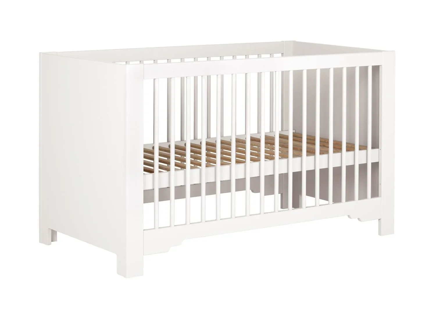 "Montmartre Babybett, Kinderbett, Gitterbett - 144 x 75 x 85 cm, Farbe: weiss image"