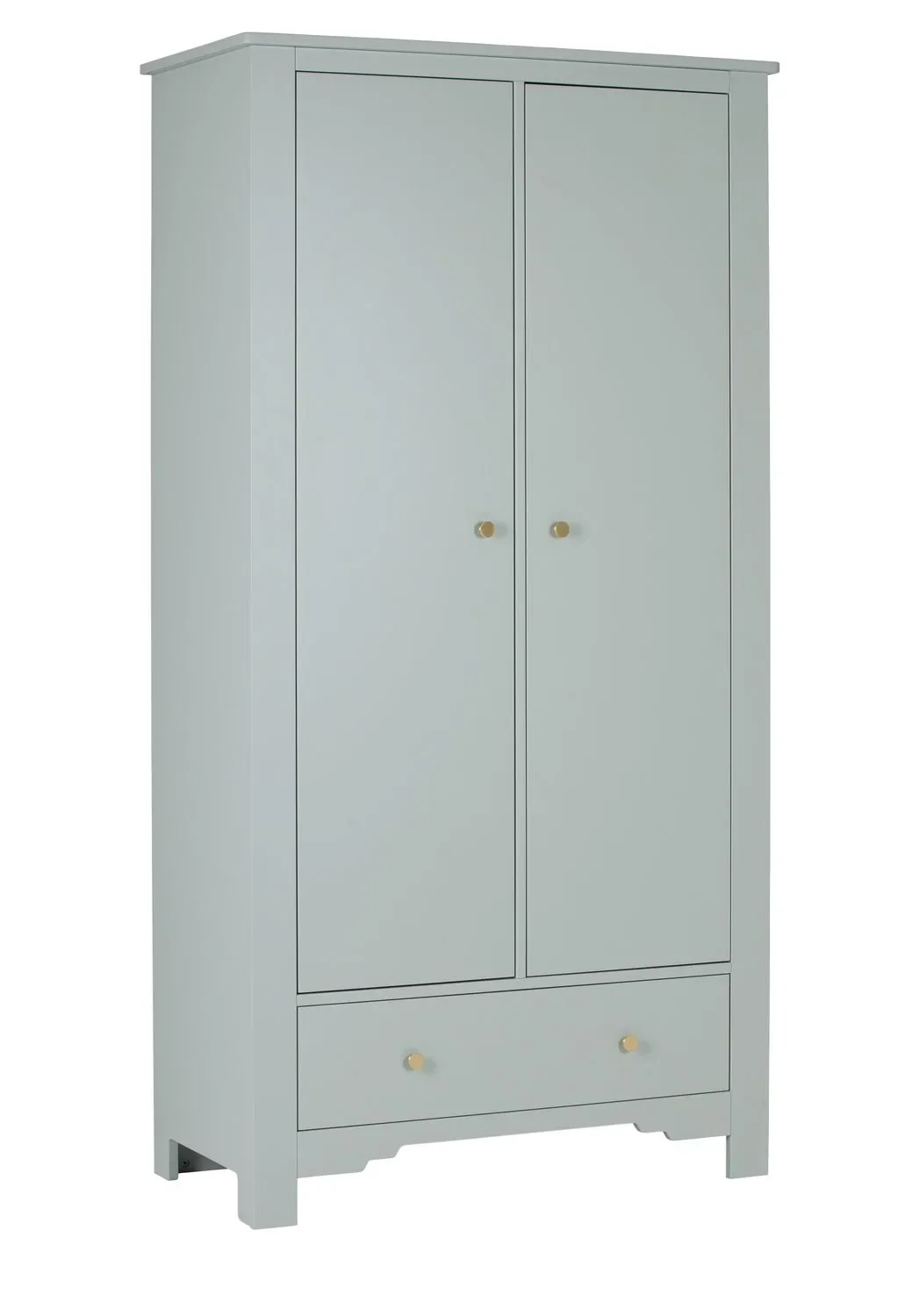 "Montmartre Kleiderschrank, Babyschrank, Kinderschränk - 104 x 52 x 200 cm, Farbe: Salbei grün image"