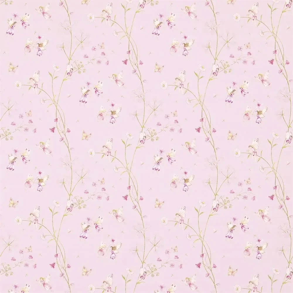 "Little Sanderson Abracazoo Motivstoff Feen Garten rosa image"