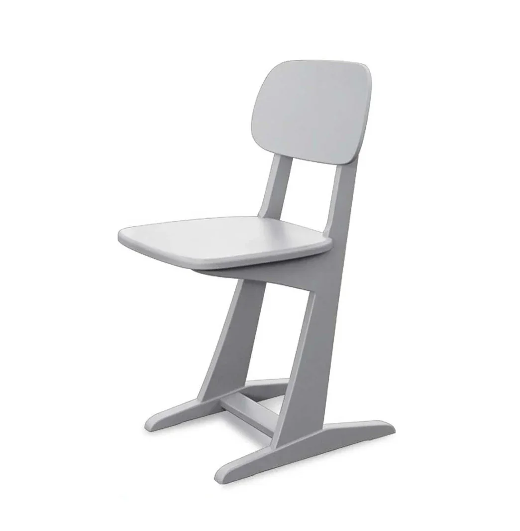 Laurette Schreibtischstuhl La chaise a patins Gris