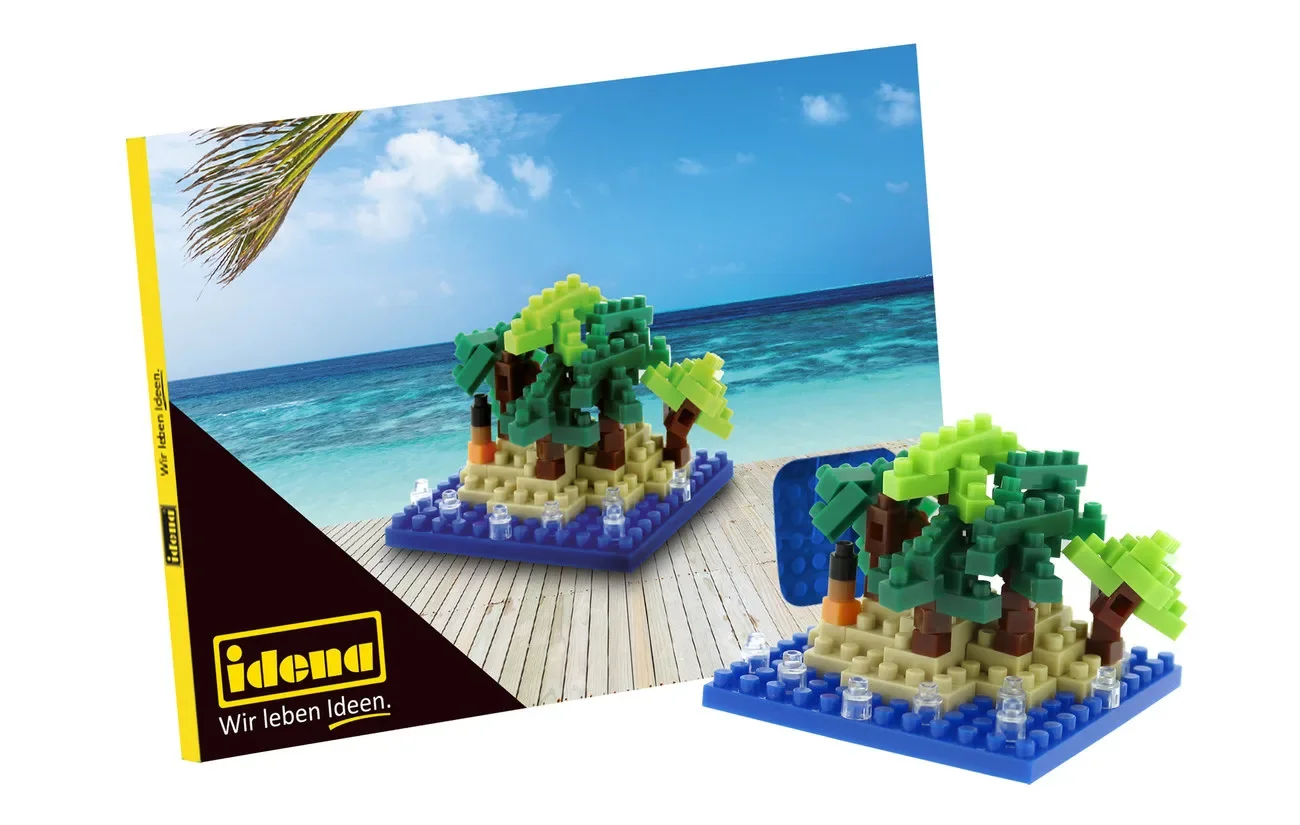 Idena Minibausteine Postkarte Happy Holiday
