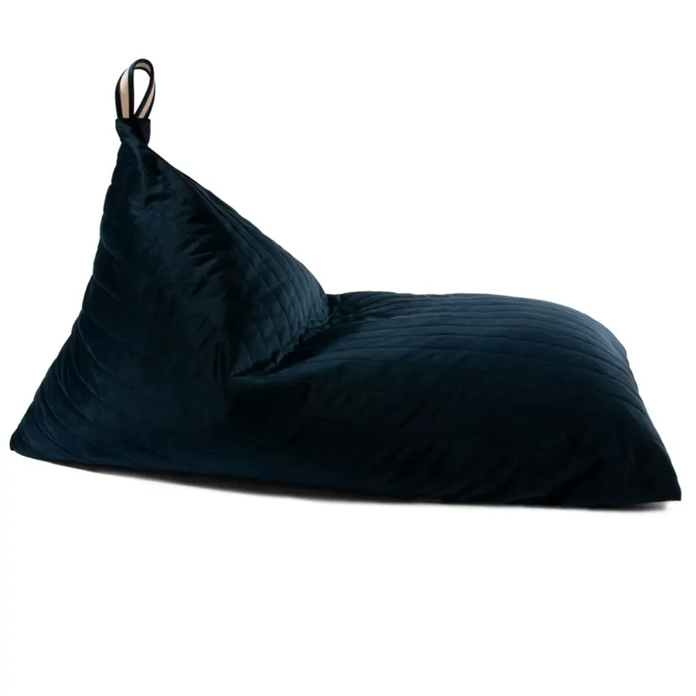 "Nobodinoz Sitzsack "Essaouira" Savanna Samt blau image"