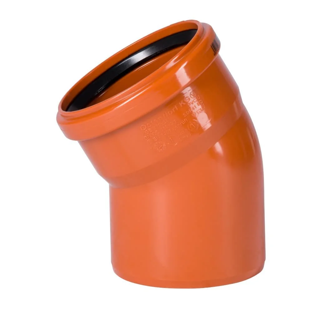 "KG Bogen DN 200, 30 Grad, Kanalrohrbogen, Abwasserrohrbogen image"
