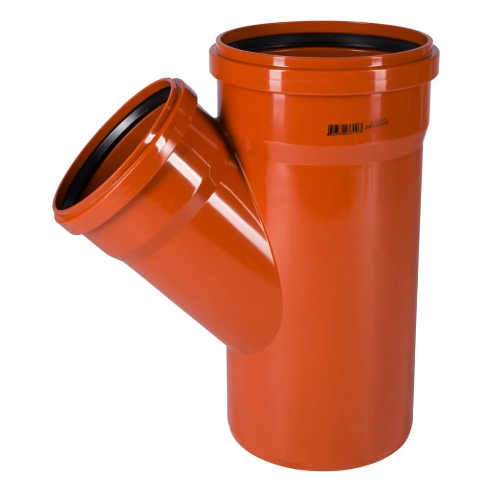 "KG Rohr Abzweig DN 200/160, 45 Grad, Kanalrohr image"