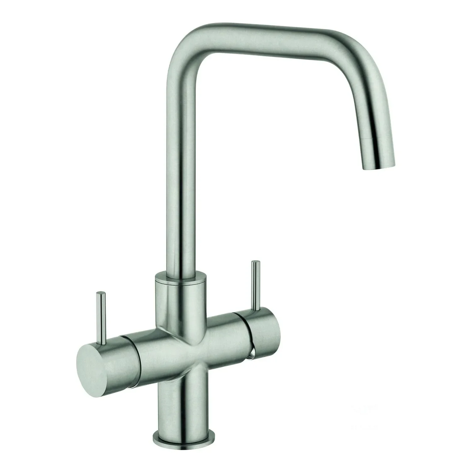 "Wasserhahn, Mischbatterie, Wasserarmatur, Küchenarmatur - INOX LONG, 5-leitig image"