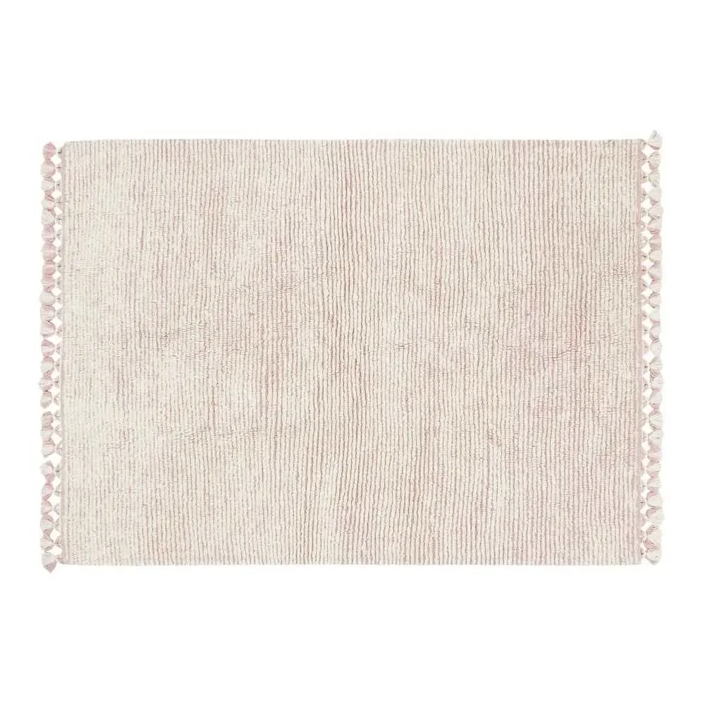 "Lorena Canals waschbarer Wollteppich "Koa" Pink image"